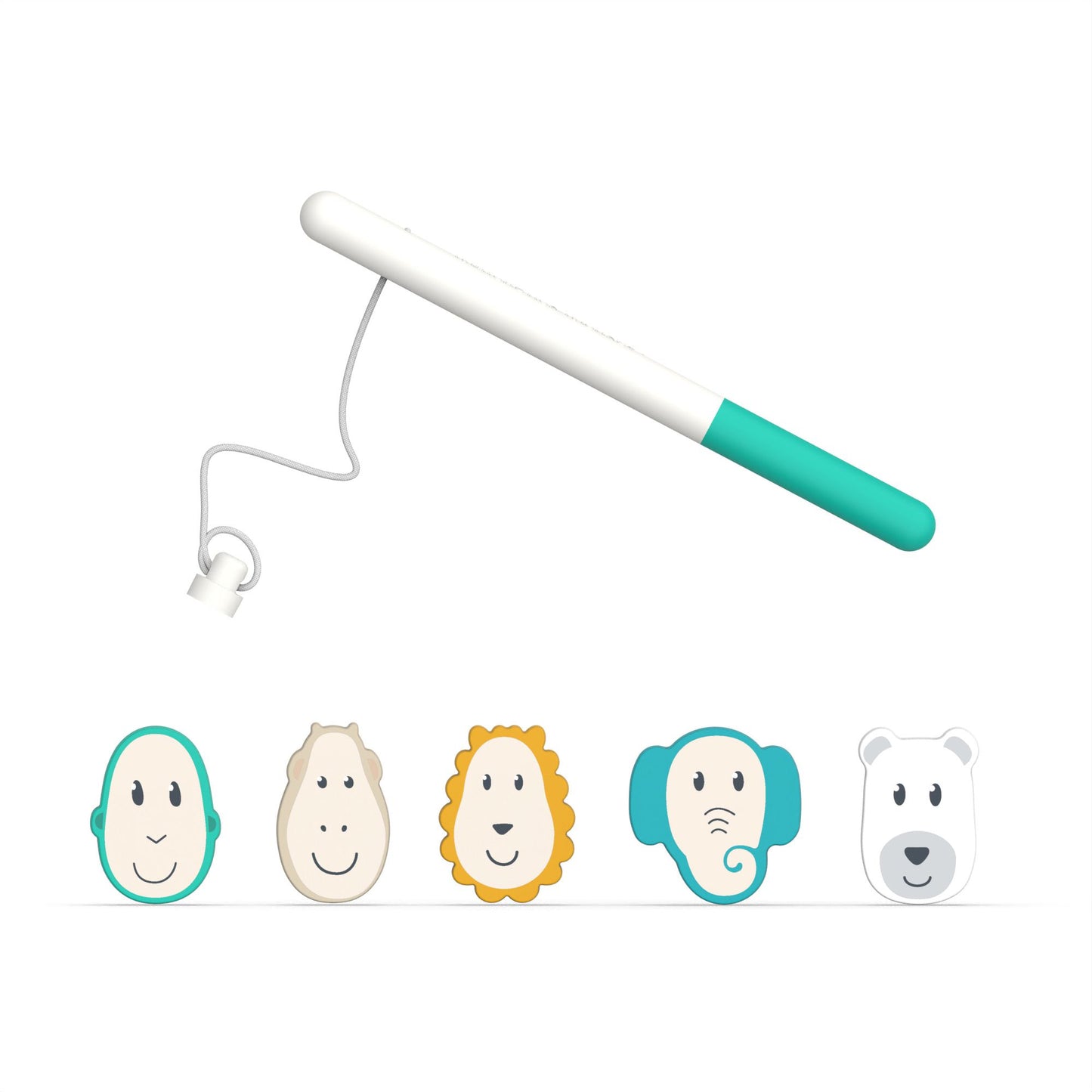 Baðdót, Veiðistöng m/dýrum