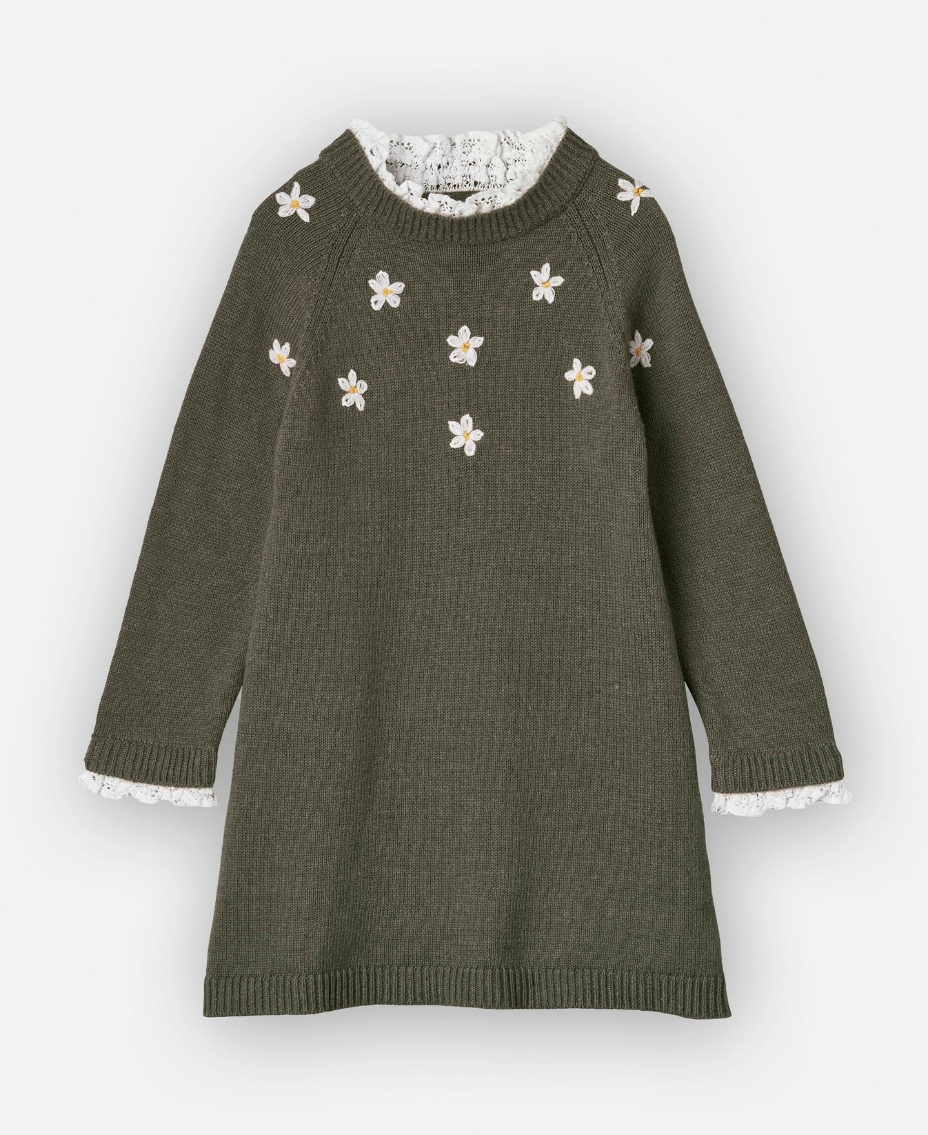 DAISY HAND EMBROIDERED DRESS - BEETLE