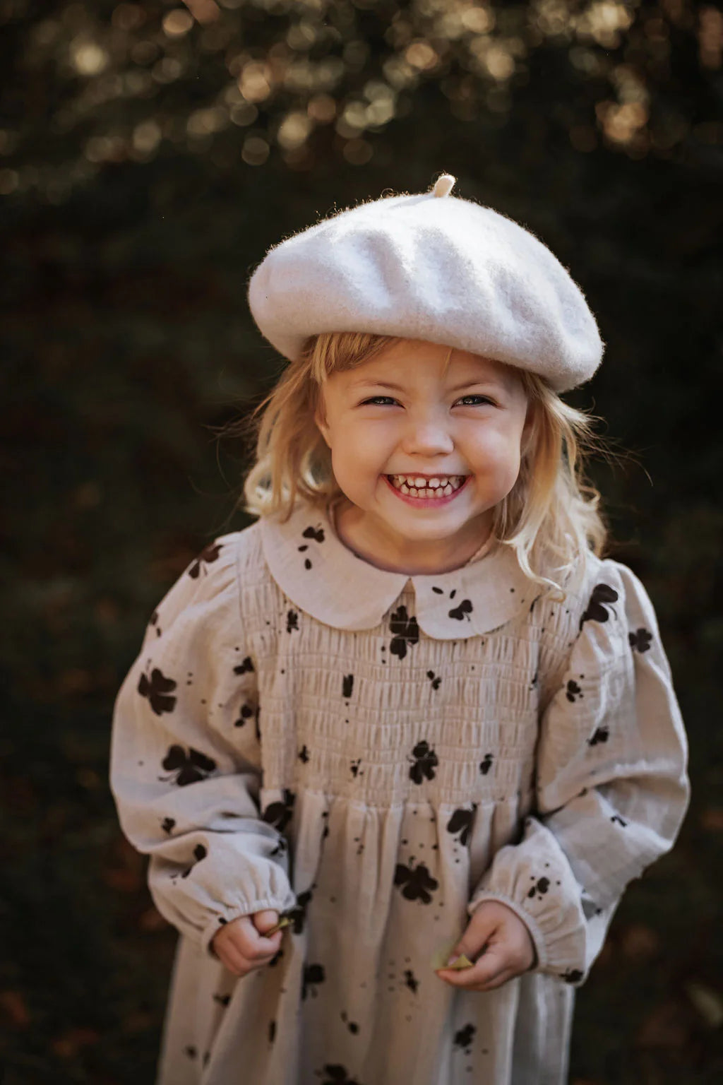 CLOVER DRESS - HUMUS/CARAFE AOP