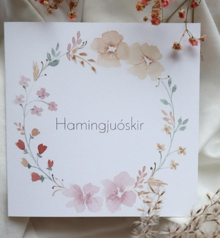 Gjafakort - Hamningjuóskir