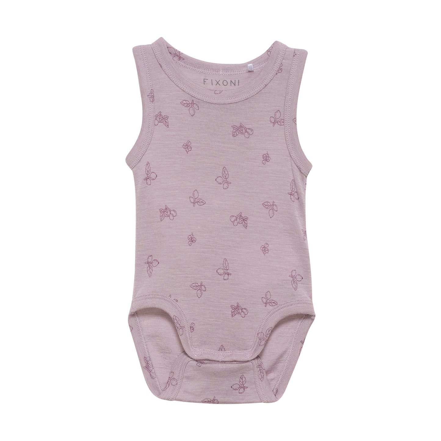 Ermalaus samfella, ljós fjólublá ull/silki - FIXONI