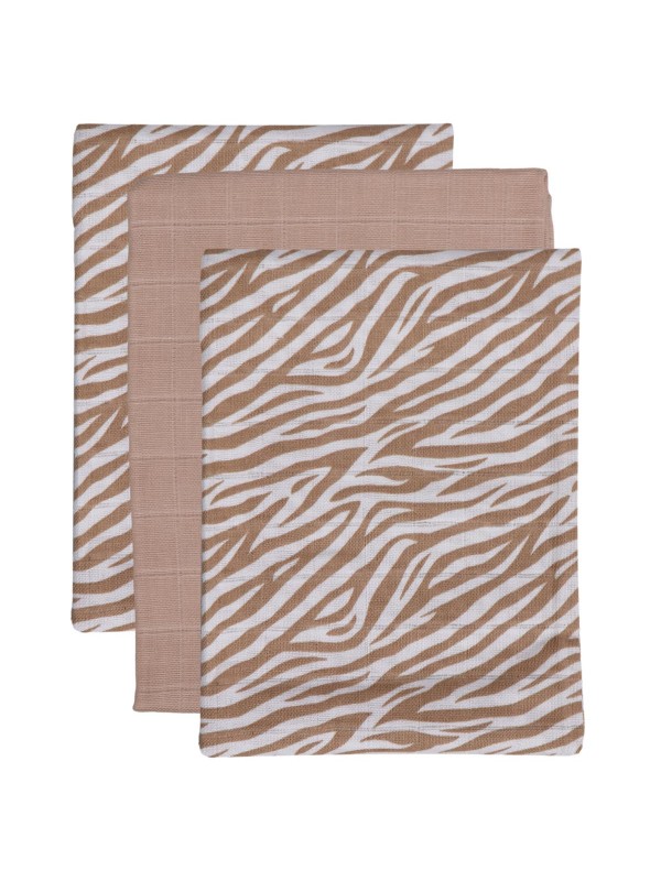 Blush and blossom taubleyjur og þvottaklútar 6pk Zebra