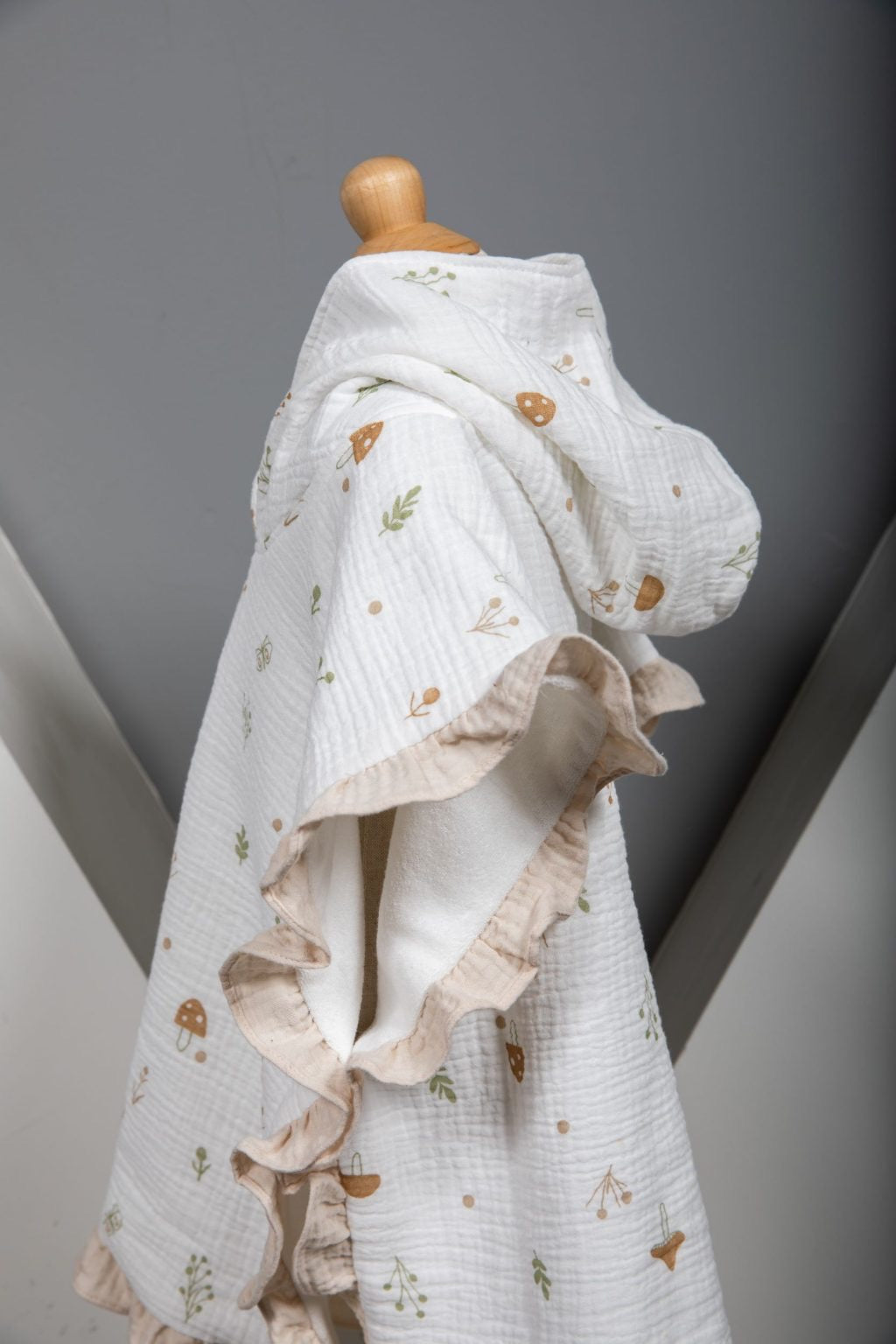 Björk poncho – Mjúkt og létt barnaponcho úr 100% bómull