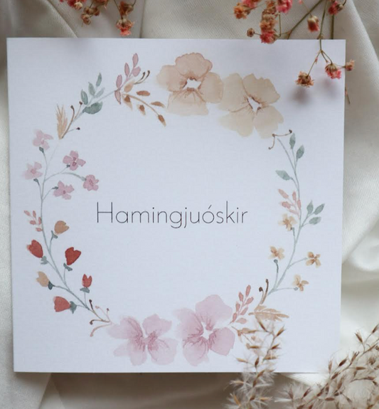 Gjafakort - Hamningjuóskir