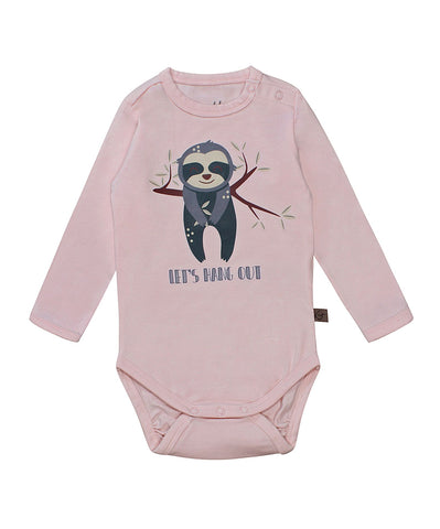 Samfella ljós bleik m/mynd - Kids up baby