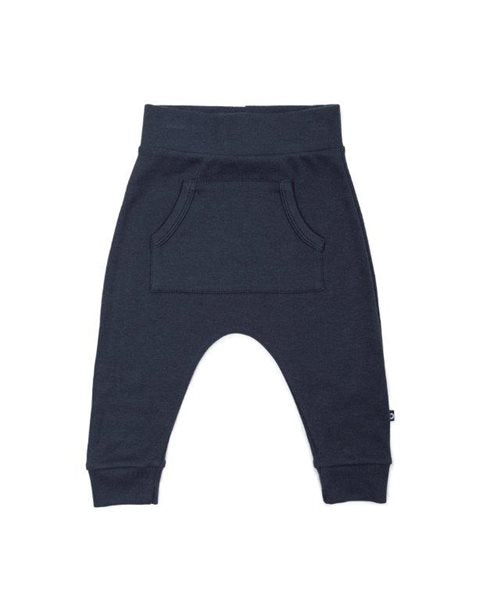 joggingbuxur -dökkbláar m/vösum a' framan - SMALLSTUFF